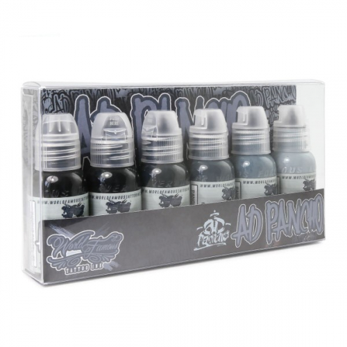 World Famous Tattoo Ink - Poch's Monochromatic Set