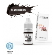 Пигмент AS Company для бровей Black brown