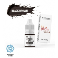 Пигмент AS Company для бровей Black brown